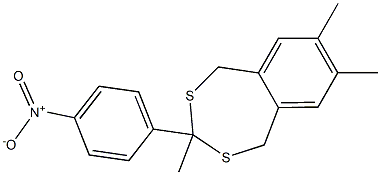 3,7,8-trimethyl-3-(4-nitrophenyl)-1,5-dihydro-2,4-benzodithiepine