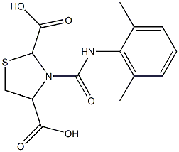 3-[(2,6-dimethylanilino)carbonyl]-1,3-thiazolane-2,4-dicarboxylic acid