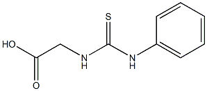 2-[(anilinocarbothioyl)amino]acetic acid Structure