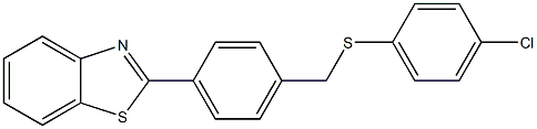  2-(4-{[(4-chlorophenyl)thio]methyl}phenyl)-1,3-benzothiazole