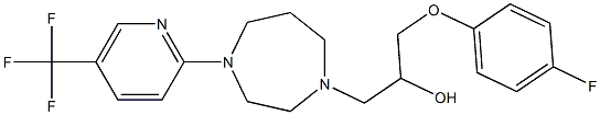 1-(4-fluorophenoxy)-3-{4-[5-(trifluoromethyl)-2-pyridyl]-1,4-diazepan-1-yl} propan-2-ol Structure