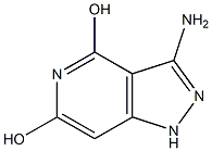 3-amino-1H-pyrazolo[4,3-c]pyridine-4,6-diol Struktur