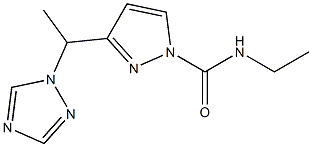 N-ethyl-3-[1-(1H-1,2,4-triazol-1-yl)ethyl]-1H-pyrazole-1-carboxamide Structure