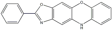 2-phenyl-5H-[1,3]oxazolo[4,5-b]phenoxazine,,结构式