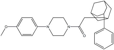 1-[4-(4-methoxyphenyl)piperazino]-2-(2-phenyl-2-adamantyl)-1-ethanone