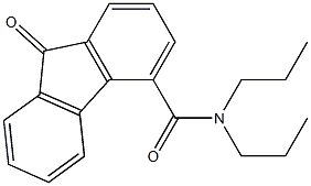 N4,N4-dipropyl-9-oxo-9H-fluorene-4-carboxamide 化学構造式