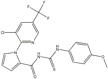 N-({1-[3-chloro-5-(trifluoromethyl)-2-pyridinyl]-1H-pyrrol-2-yl}carbonyl)-N'-(4-methoxyphenyl)thiourea