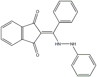 2-[phenyl(2-phenylhydrazino)methylene]-1H-indene-1,3(2H)-dione,,结构式