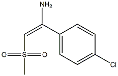 1-(4-chlorophenyl)-2-(methylsulfonyl)eth-1-en-1-amine,,结构式