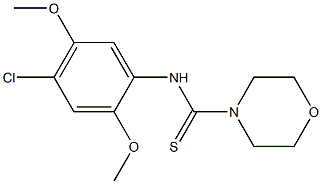 N4-(4-chloro-2,5-dimethoxyphenyl)morpholine-4-carbothioamide Structure