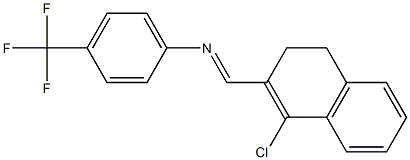 N-[(E)-(1-chloro-3,4-dihydro-2-naphthalenyl)methylidene]-4-(trifluoromethyl)aniline|