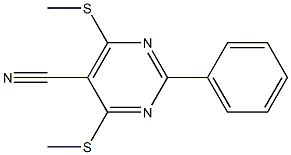 4,6-di(methylthio)-2-phenylpyrimidine-5-carbonitrile