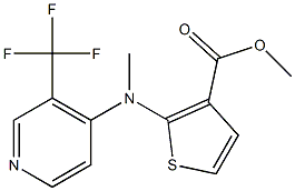  methyl 2-{methyl[3-(trifluoromethyl)-4-pyridinyl]amino}-3-thiophenecarboxylate