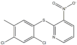 2-[(2,4-dichloro-5-methylphenyl)thio]-3-nitropyridine Structure