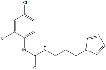 N-(2,4-dichlorophenyl)-N'-[3-(1H-imidazol-1-yl)propyl]urea Structure