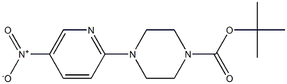 tert-butyl 4-(5-nitro-2-pyridinyl)tetrahydro-1(2H)-pyrazinecarboxylate Struktur