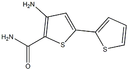 3-amino-5-(2-thienyl)thiophene-2-carboxamide 化学構造式