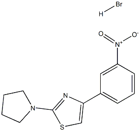  4-(3-nitrophenyl)-2-tetrahydro-1H-pyrrol-1-yl-1,3-thiazole hydrobromide