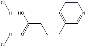 [(pyridin-3-ylmethyl)amino]acetic acid dihydrochloride 结构式