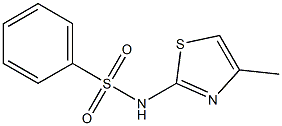 N1-(4-methyl-1,3-thiazol-2-yl)benzene-1-sulfonamide 结构式