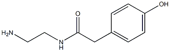 N1-(2-aminoethyl)-2-(4-hydroxyphenyl)acetamide Struktur