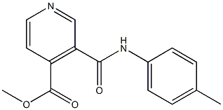 methyl 3-(4-toluidinocarbonyl)isonicotinate 化学構造式