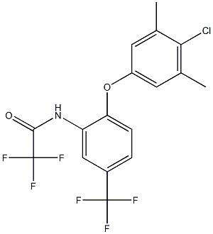 N1-[2-(4-chloro-3,5-dimethylphenoxy)-5-(trifluoromethyl)phenyl]-2,2,2-trifluoroacetamide