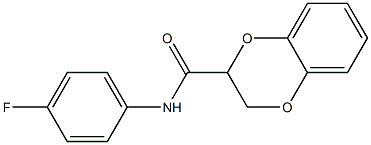 N-(4-fluorophenyl)-2,3-dihydro-1,4-benzodioxine-2-carboxamide Structure