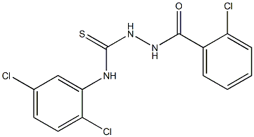 N1-(2,5-dichlorophenyl)-2-(2-chlorobenzoyl)hydrazine-1-carbothioamide Structure