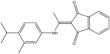 2-[1-(4-isopropyl-3-methylanilino)ethylidene]-1H-indene-1,3(2H)-dione