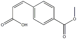 (Z)-3-[4-(methoxycarbonyl)phenyl]-2-propenoic acid 化学構造式