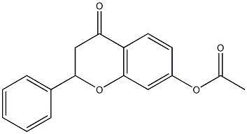 4-oxo-2-phenyl-3,4-dihydro-2H-chromen-7-yl acetate,,结构式