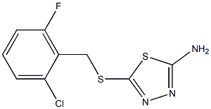 5-[(2-chloro-6-fluorobenzyl)thio]-1,3,4-thiadiazol-2-amine