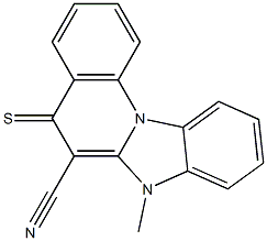 7-methyl-5-thioxo-5,7-dihydrobenzo[4,5]imidazo[1,2-a]quinoline-6-carbonitrile Structure