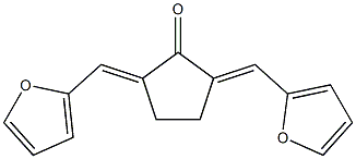 2,5-di(2-furylmethylidene)cyclopentan-1-one Structure