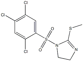 2-(methylthio)-1-[(2,4,5-trichlorophenyl)sulfonyl]-4,5-dihydro-1H-imidazole Struktur