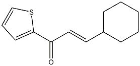 3-cyclohexyl-1-(2-thienyl)prop-2-en-1-one 结构式