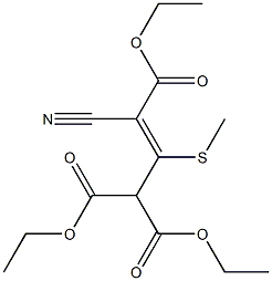 triethyl 3-cyano-2-(methylthio)prop-2-ene-1,1,3-tricarboxylate