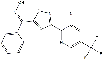 {3-[3-chloro-5-(trifluoromethyl)-2-pyridinyl]-5-isoxazolyl}(phenyl)methanone oxime|