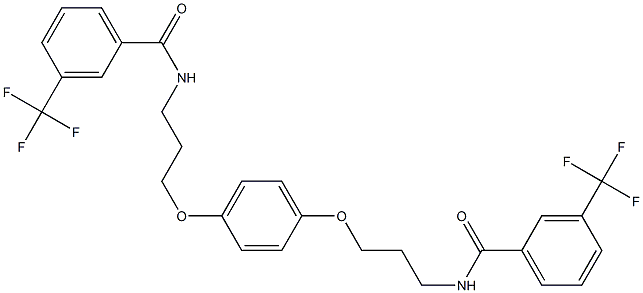 3-(trifluoromethyl)-N-{3-[4-(3-{[3-(trifluoromethyl)benzoyl]amino}propoxy)phenoxy]propyl}benzenecarboxamide