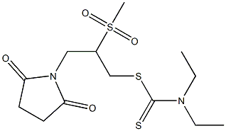 3-(2,5-dioxo-1-pyrrolidinyl)-2-(methylsulfonyl)propyl N,N-diethylcarbamodithioate