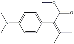 methyl 2-[4-(dimethylamino)phenyl]-3-methylbut-2-enoate Structure