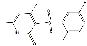 3-[(5-fluoro-2-methylphenyl)sulfonyl]-4,6-dimethyl-2(1H)-pyridinone Structure