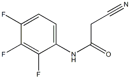 N1-(2,3,4-trifluorophenyl)-2-cyanoacetamide 化学構造式