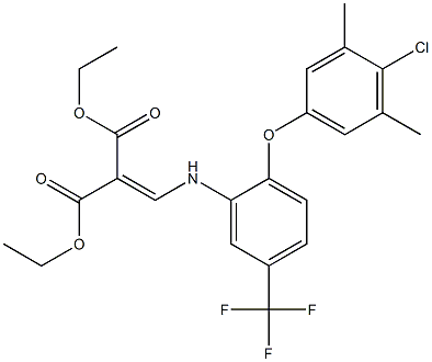 diethyl 2-{[2-(4-chloro-3,5-dimethylphenoxy)-5-(trifluoromethyl)anilino]methylidene}malonate