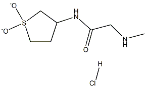 N-(1,1-dioxidotetrahydrothien-3-yl)-2-(methylamino)acetamide hydrochloride Structure