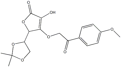 5-(2,2-dimethyl-1,3-dioxolan-4-yl)-3-hydroxy-4-[2-(4-methoxyphenyl)-2-oxoethoxy]-2(5H)-furanone