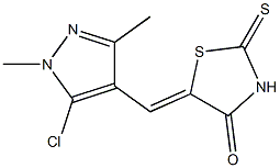 5-[(Z)-(5-chloro-1,3-dimethyl-1H-pyrazol-4-yl)methylidene]-2-thioxo-1,3-thiazolan-4-one|