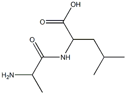 2-[(2-aminopropanoyl)amino]-4-methylpentanoic acid Structure