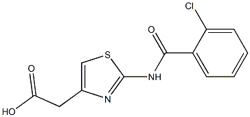 2-{2-[(2-chlorobenzoyl)amino]-1,3-thiazol-4-yl}acetic acid|